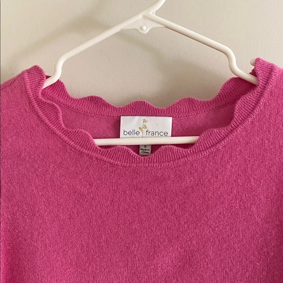 belle france 2 ply cashmere sweater - Picture 2 of 8